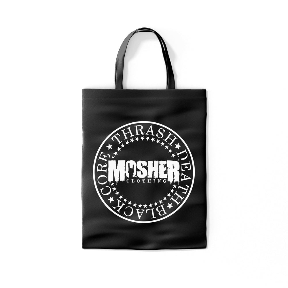 Mosher Circular Logo Totebag for metalheads by Mosher Clothing