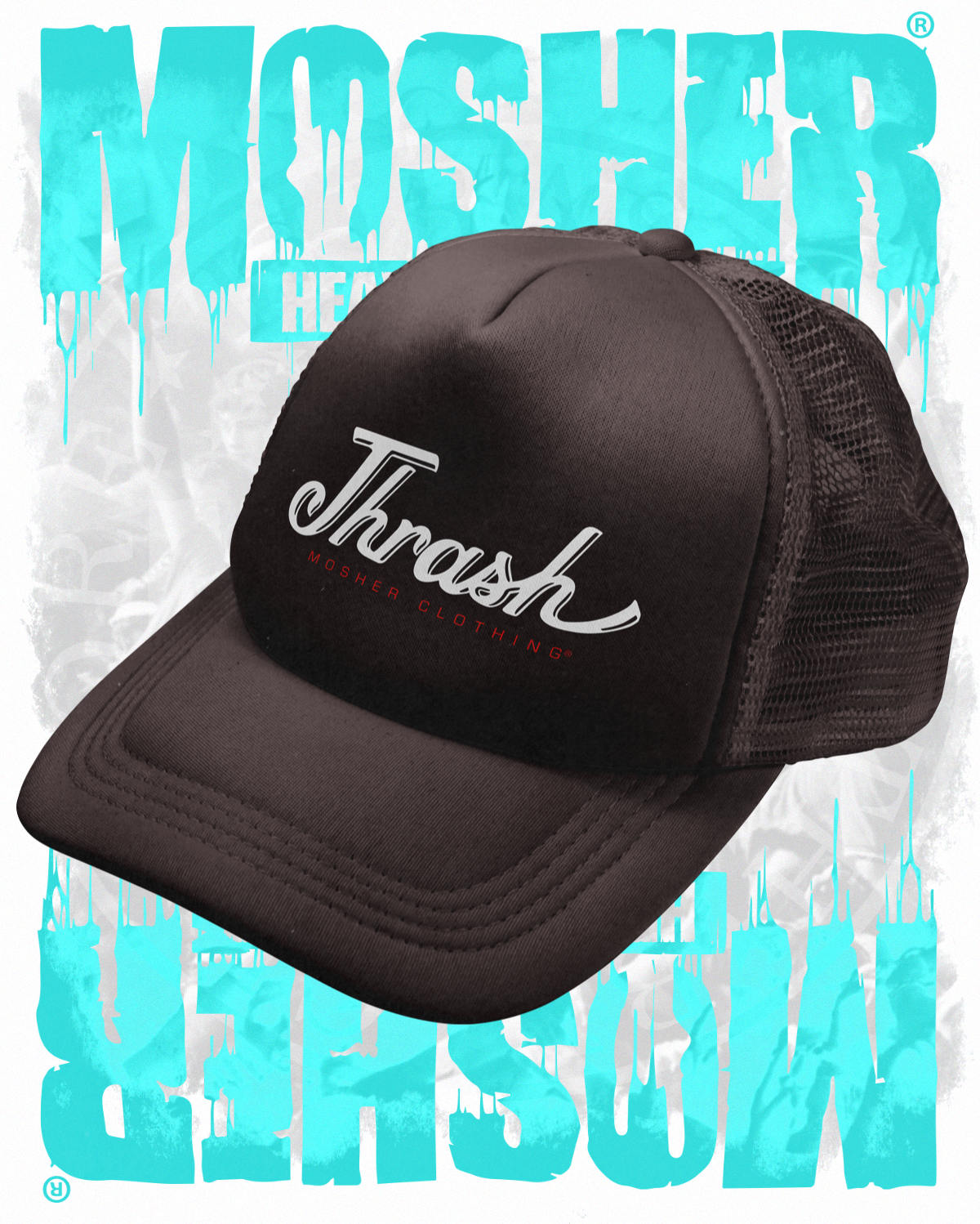 "Classic Thrash" Trucker Hat by Mosher Clothing