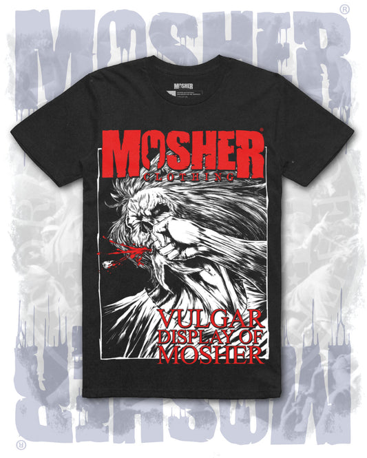 Vulgar Display of Mosher t-shirt for metalheads by Mosher Clothing