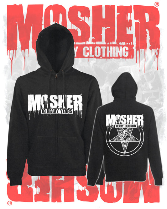 MOSHER PETE-AGRAM ZIPPED HOODIE (10 Years Edition)