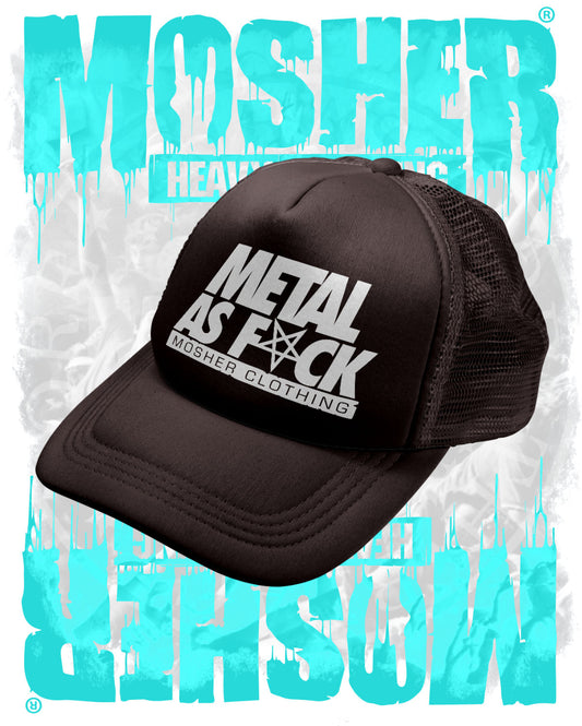 Metal AF cap for metalheads by Mosher Clothing (Black)
