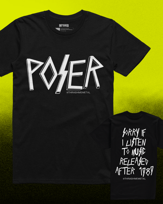 Black "Poser" Tshirt - by Mosher Clothing (Black)