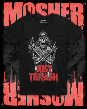 Mosher Clothing™ - "JUST THRASH" T-Shirt for Metalheads