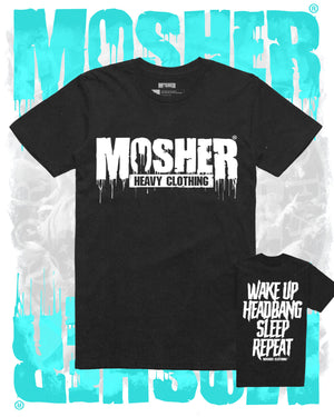 Mosher Clothing™ - "Mosher's Mantra - 10 Years" Black T-Shirt for Metalheads
