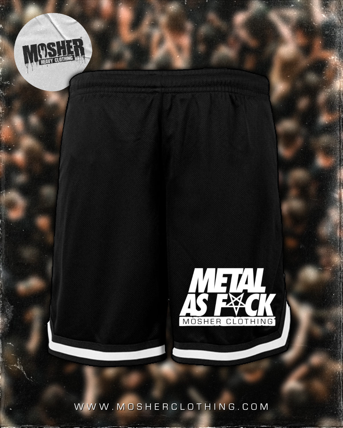 Mosher "Metal AF" Meshed Shorts