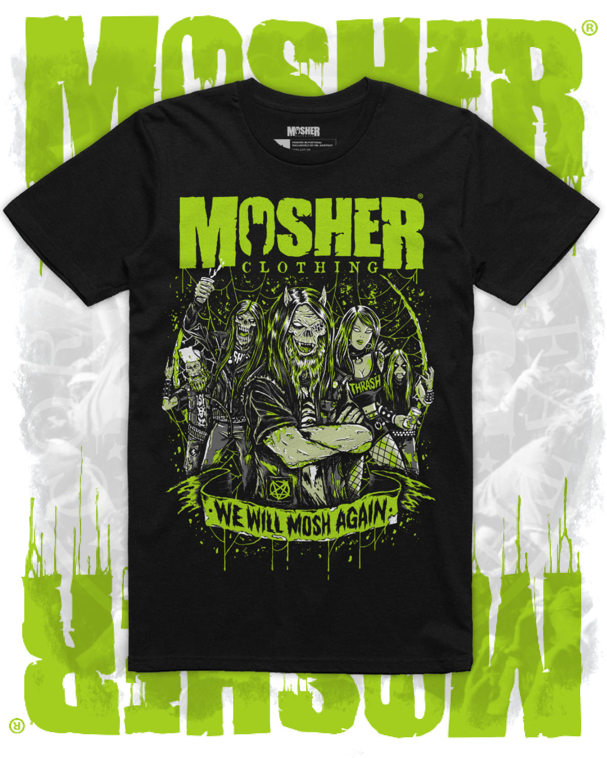 Mosher Clothing tshirt for metalheads - We Will Mosh Again