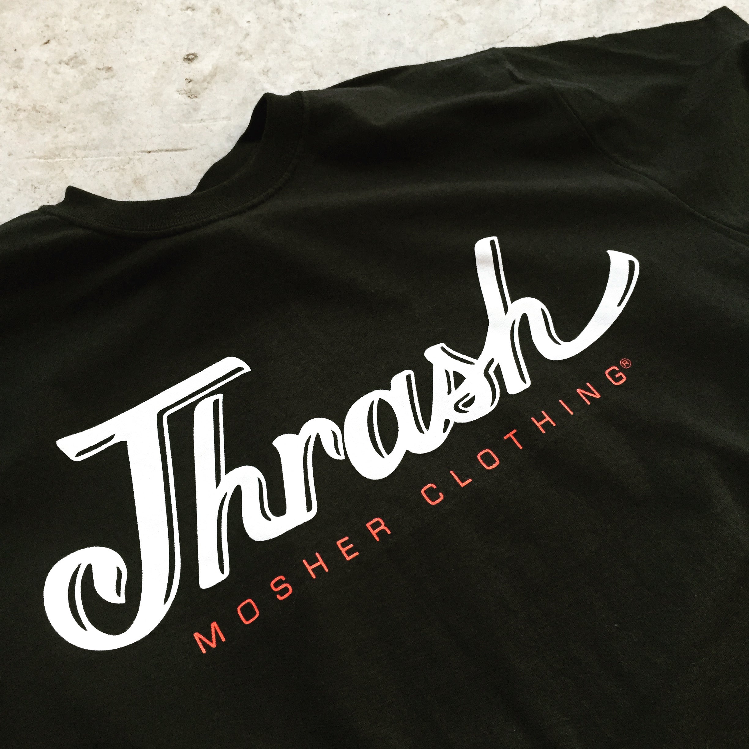 Thrash metal shirt by Mosher Clothing for metalheads worldwide