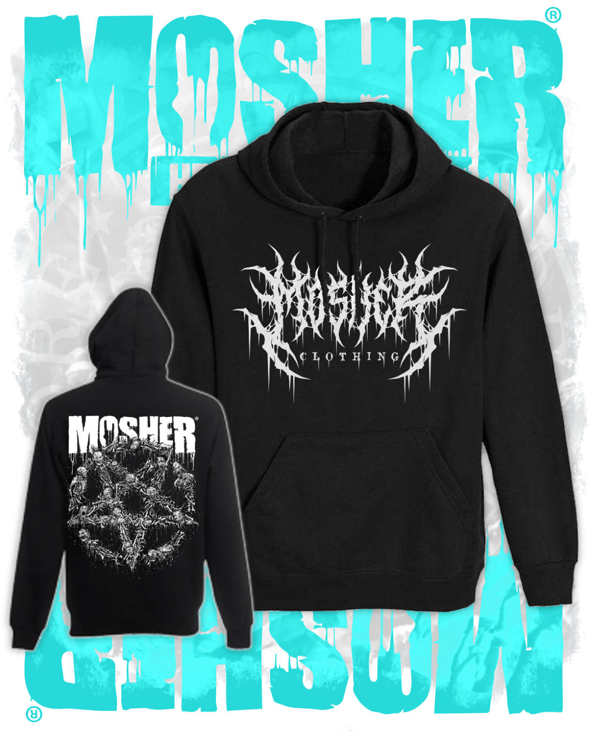 MOSHER HEAVY CLOTHING - BRUTAL MOSHER HOODIE