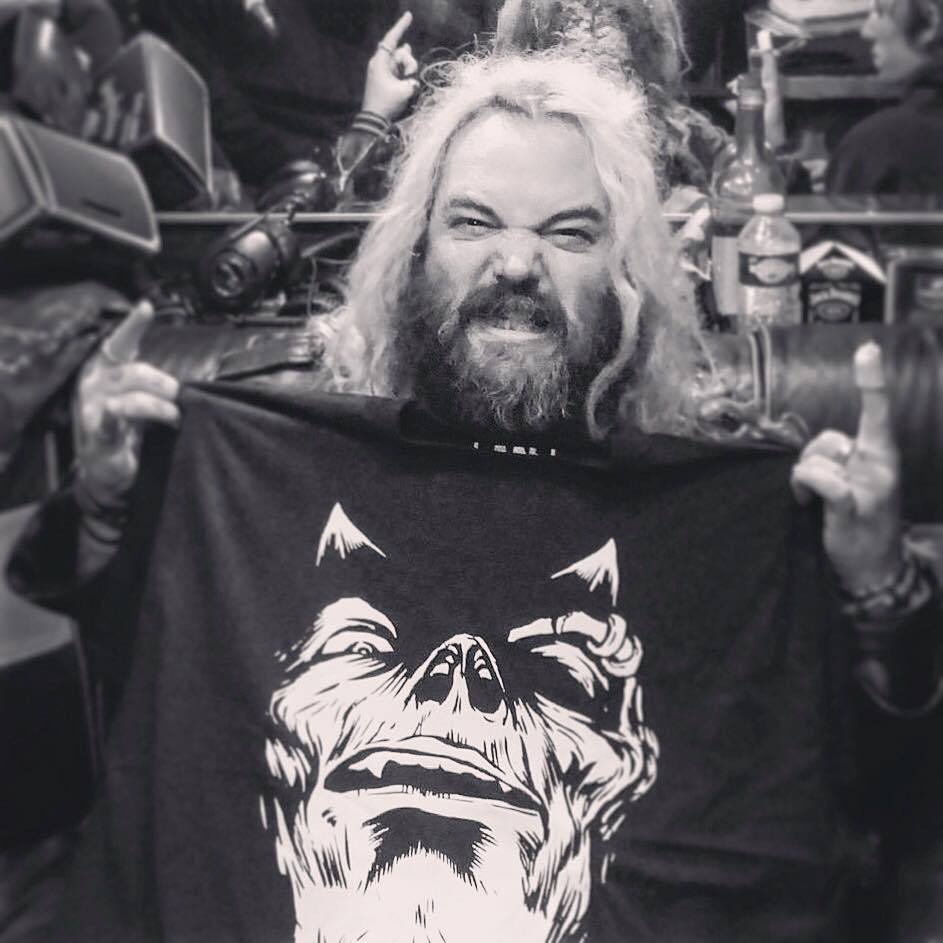 Max Cavalera with Mosher Clothing T-shirt (not an endorsement)