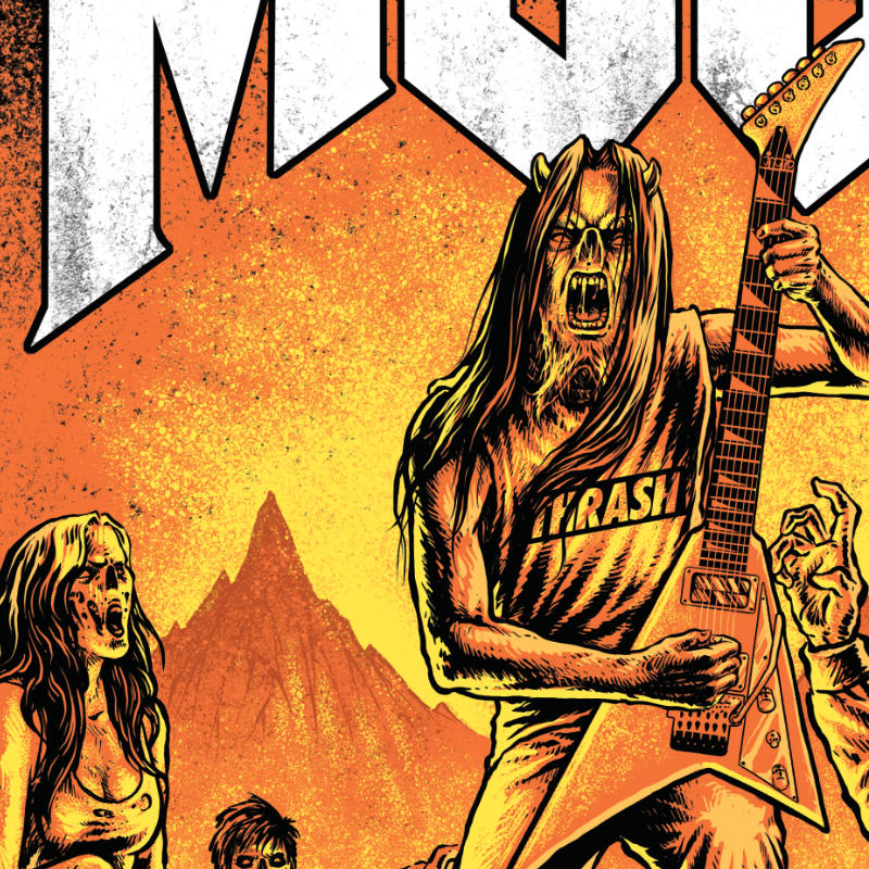 Moshpit Doom - Detail of the tshirt for metalhead by Mosher Clothing