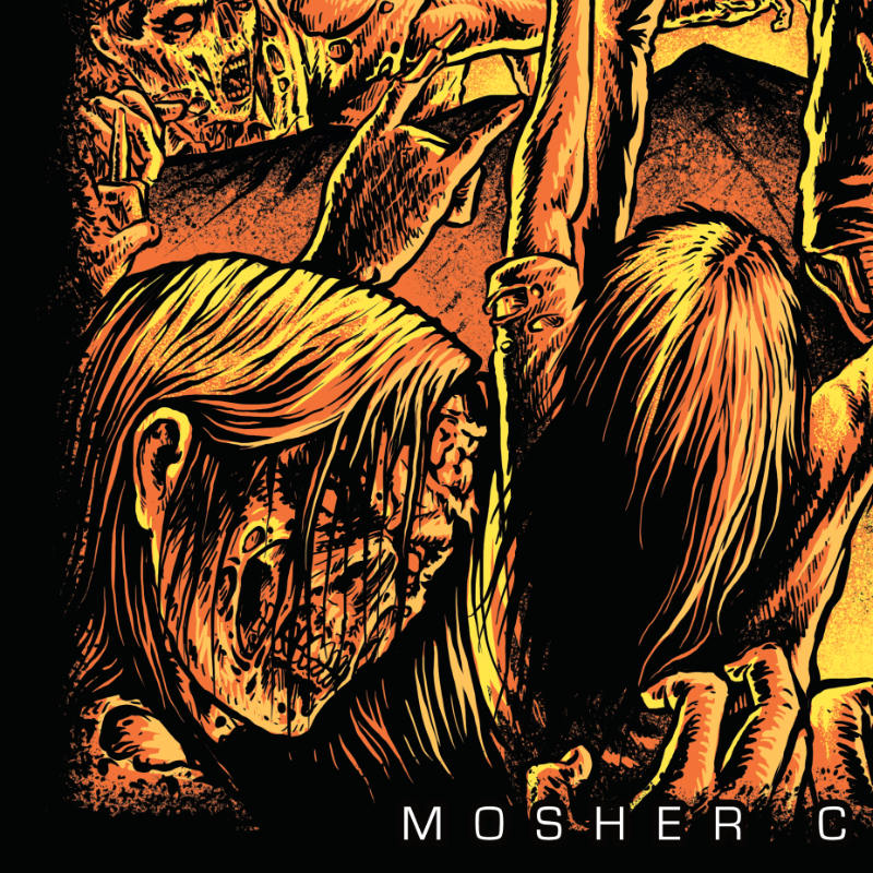 Moshpit Doom - Detail of the tshirt for metalhead by Mosher Clothing