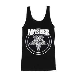 Women's Mosher Pete-agram tanktop for metalheads by Mosher Clothing