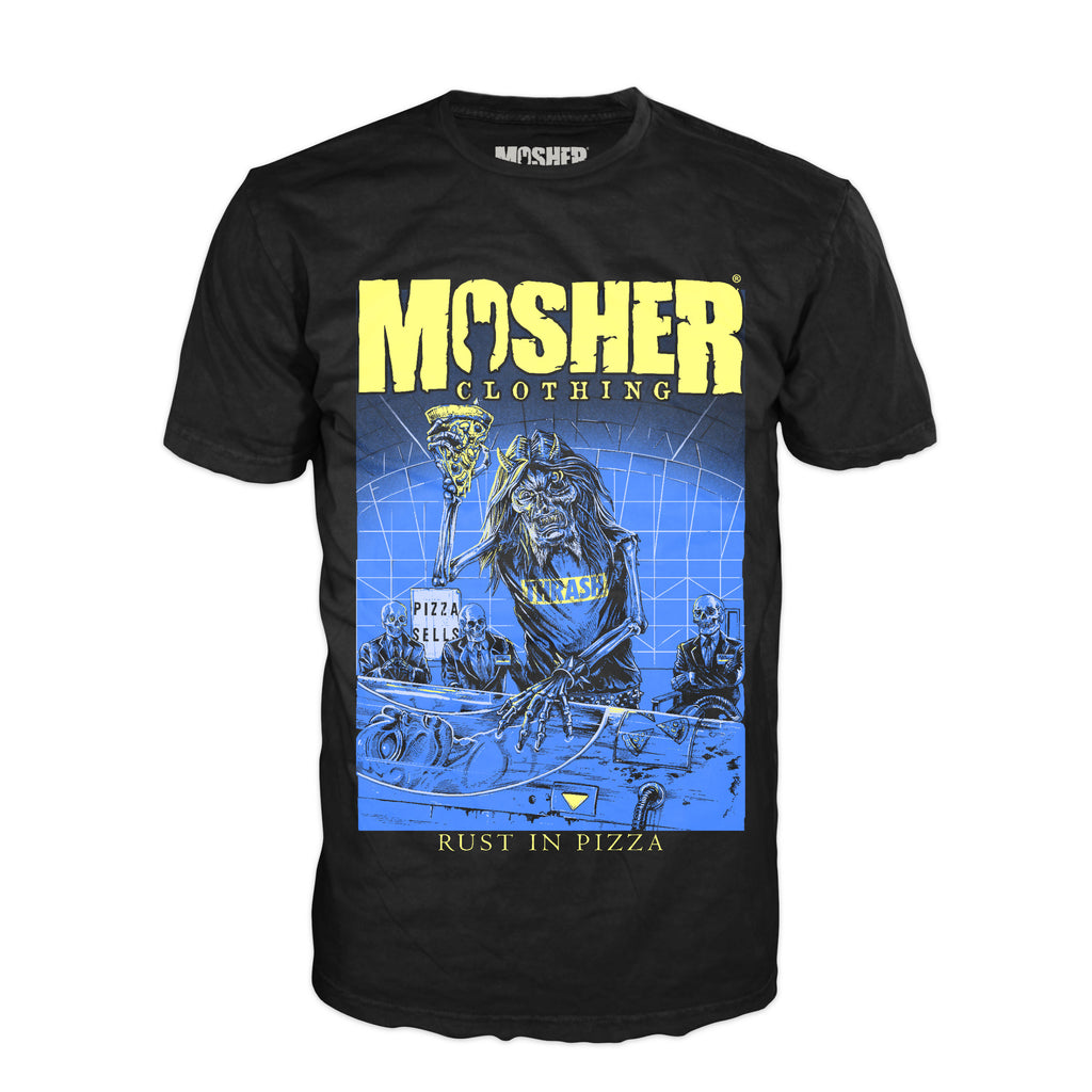 Mosher Clothing - Rust in Pizza T-Shirt for Metalheads