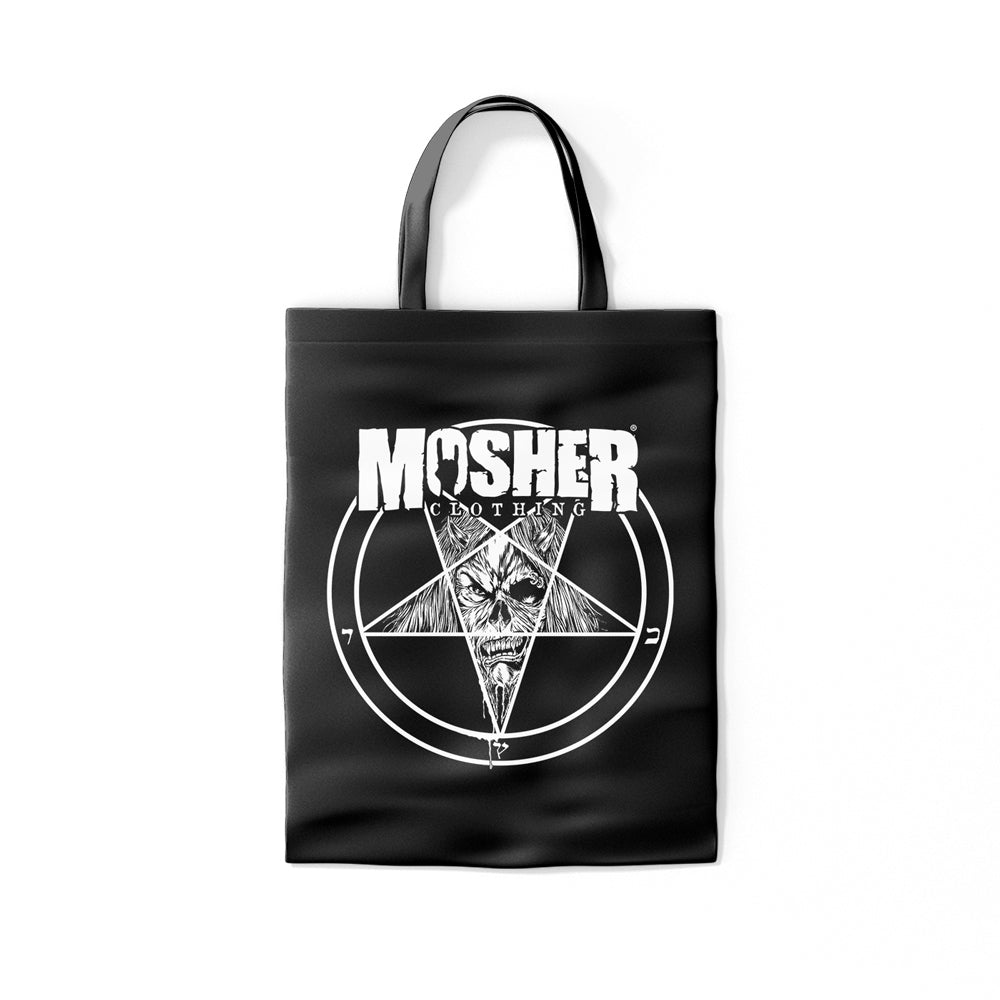 Mosher Pete-agram Totebag for metalheads by Mosher Clothing